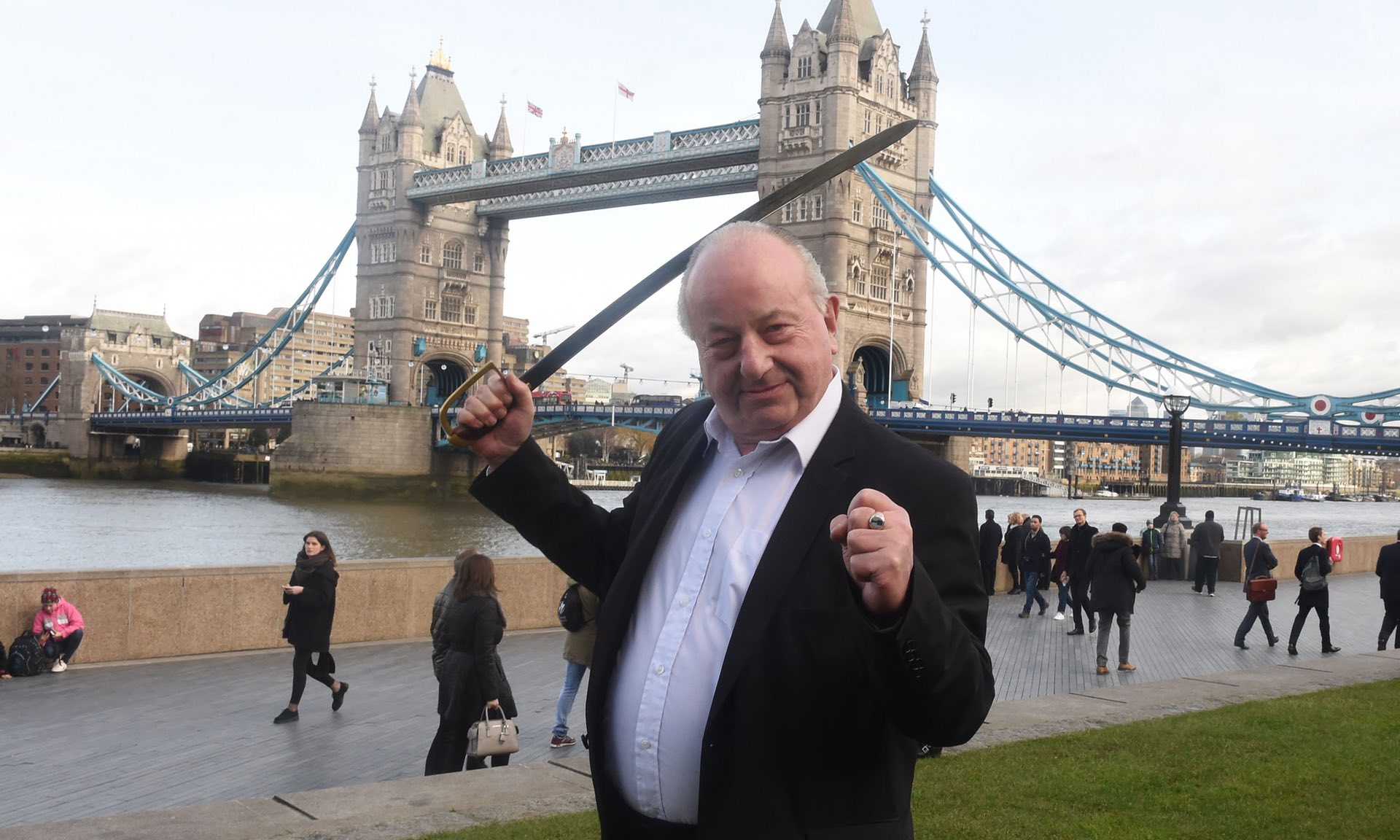 “Enough is enough, Mr Farage,” warned the Polish aristocrat, clutching his saber as he stared into the camera. “I’d like us to meet in Hyde Park one morning, with our swords, and resolve this matter.”