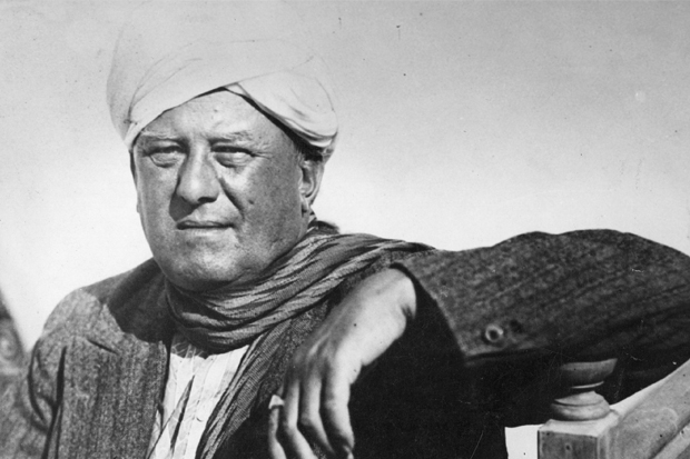 Aleister Crowley in Shanghai, China.