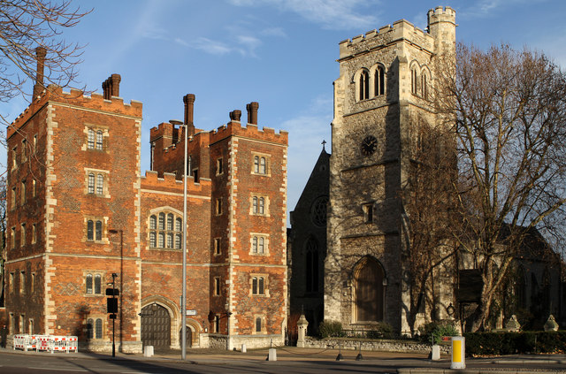 Lambeth Palace and the church of St Mary At Lambeth
