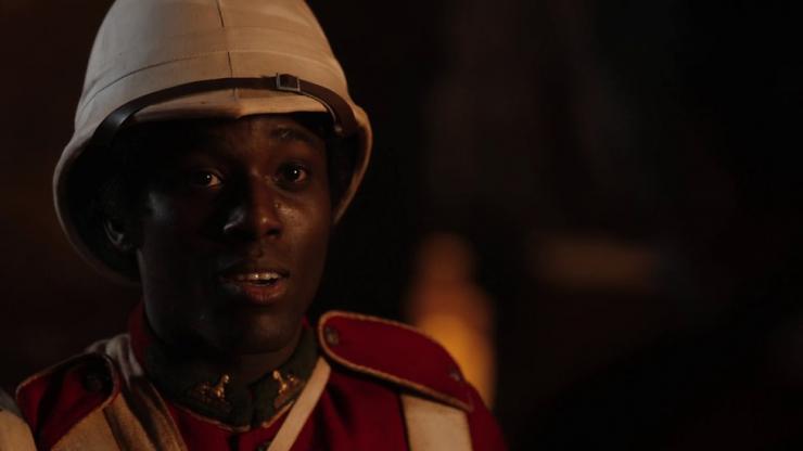 The Victorian soldier who in Dr Who episode Empress of Mars is named Vincey and played by Bayo Gbadamosi