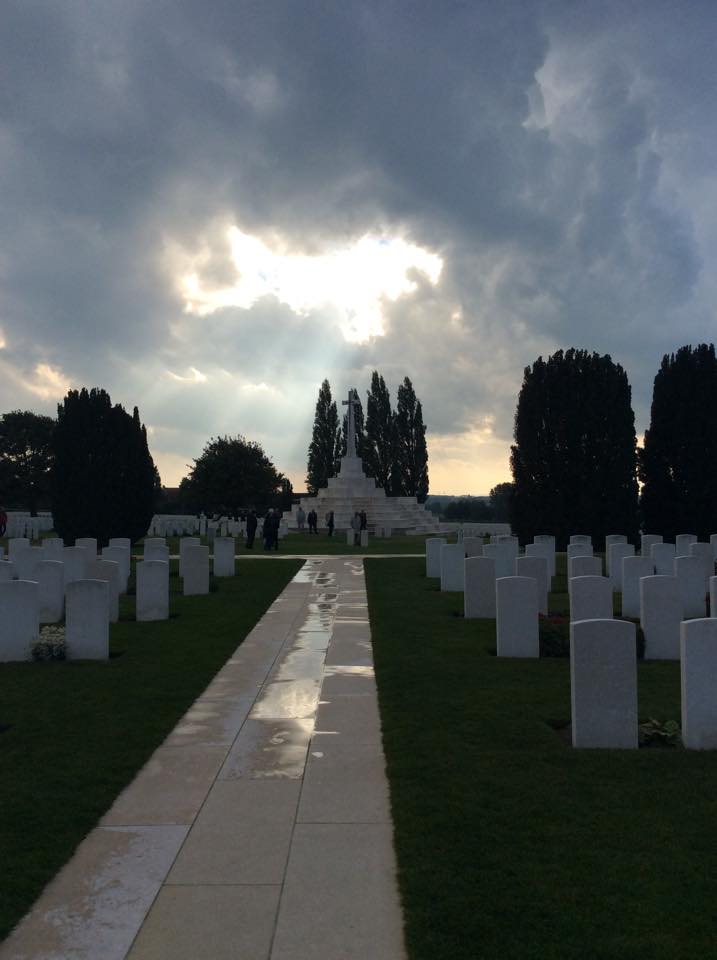 I took this photo at the Tyne Cot cemetery