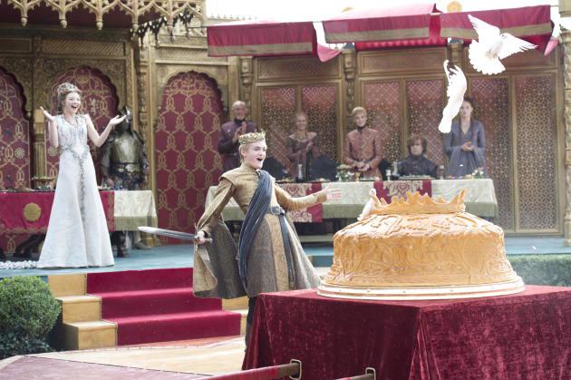 Prince Joffrey gets ready to tuck into the pie of his life.