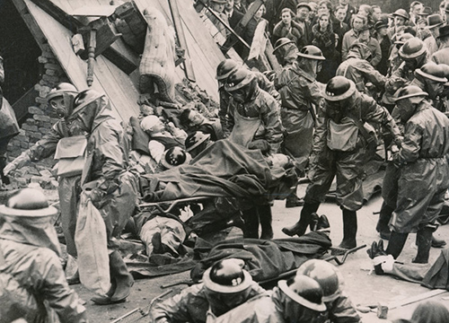 Civil Defence Exercise near Old Kent Road on 21st October 1939