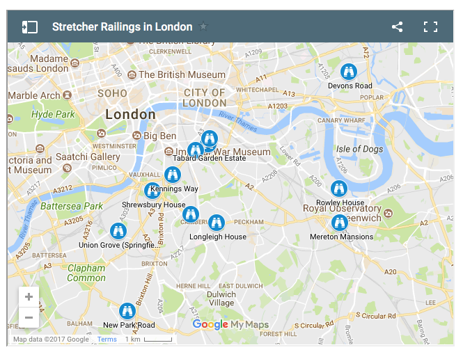 Location of WW2 Stretcher Fences