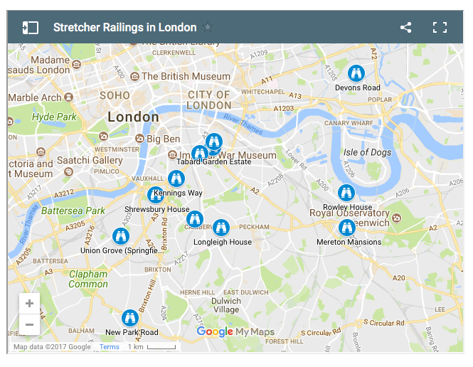 Location of WW2 Stretcher Fences