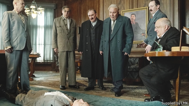 The Presidium assemble and provaricate over what to do with the nearly but dangerously not quite dead Stalin.