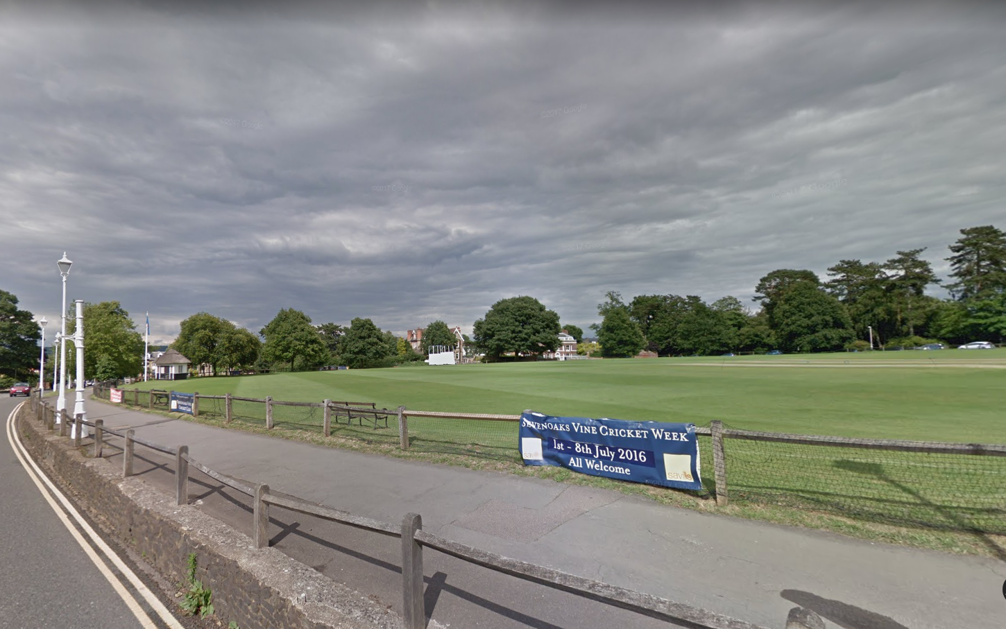 Sevenoaks are back with the sole surviving original looking by far the most majestic behind the Cricket field.