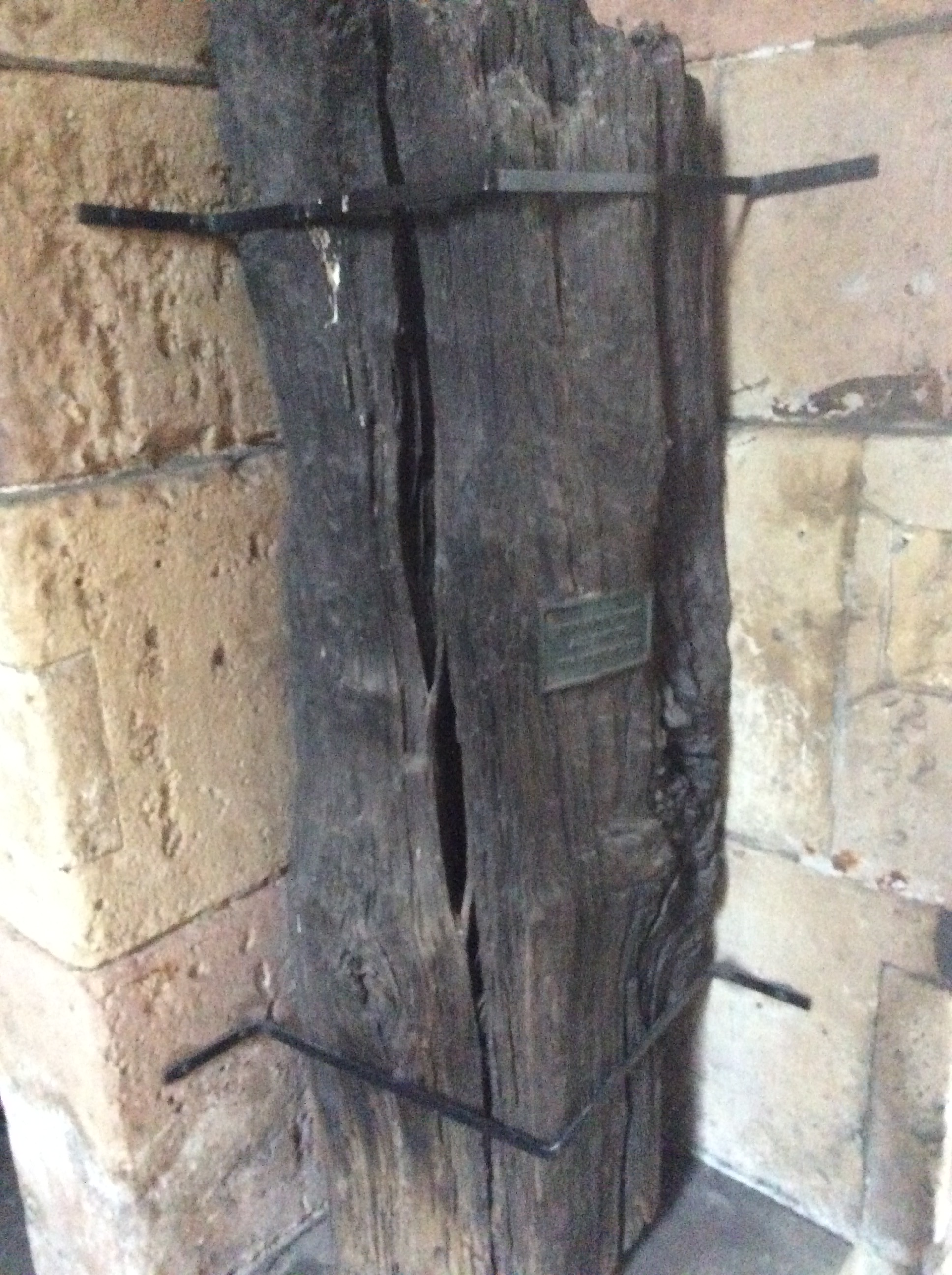 This piece of wood is an incredible remainder of the old wooden London Bridge built by the Romans almost 2,000 years ago.