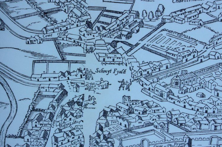 Smithfield_as_shown_on_the_Agas_map_of_1561