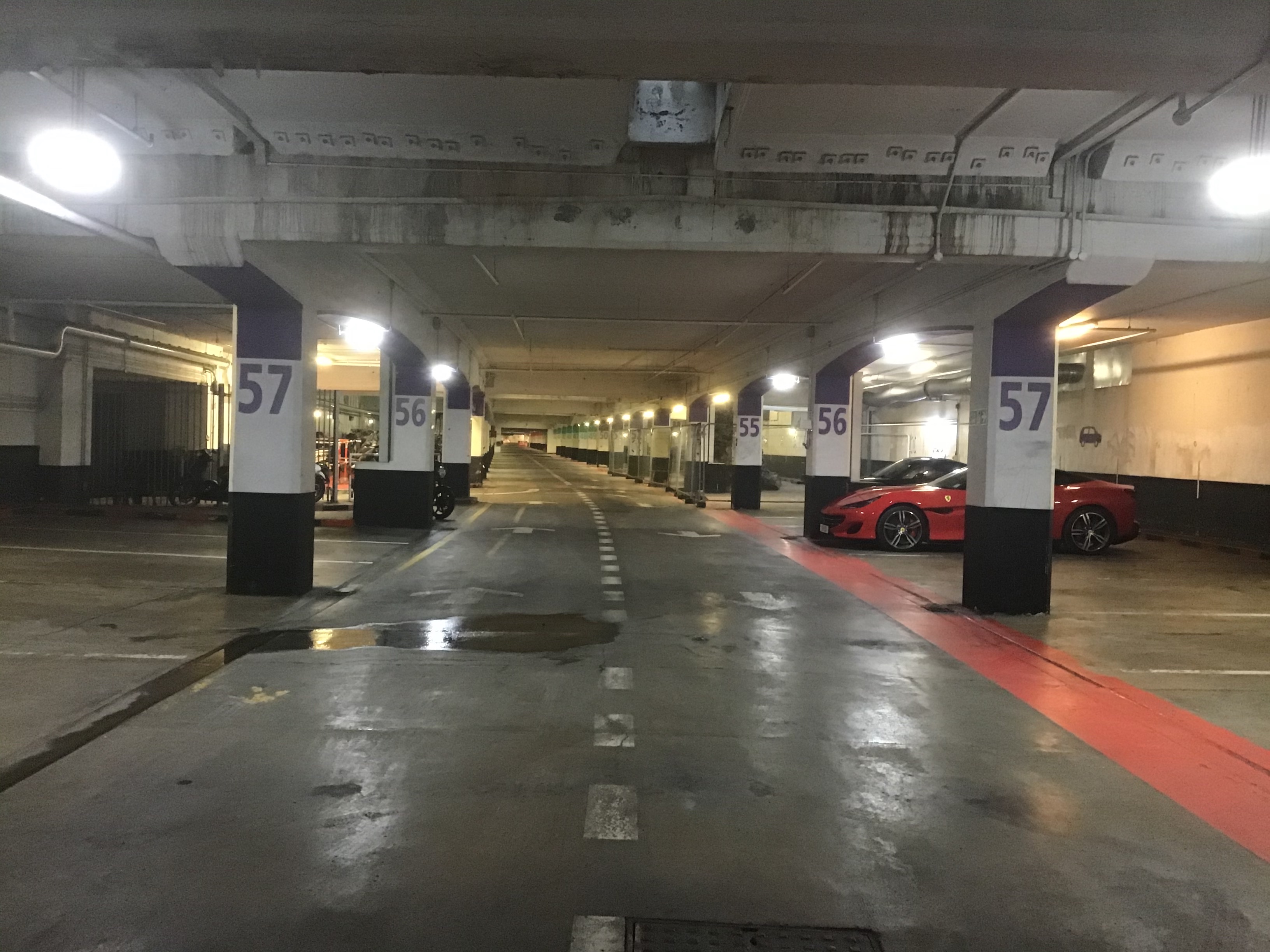 Looking for a Roman Wall in a never-ending underground carpark.