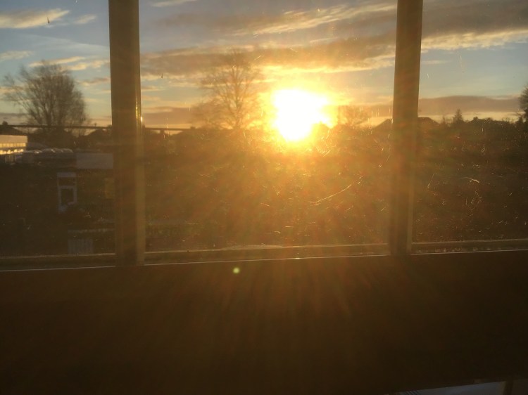 Sunrise from my bed