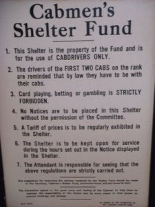 Taxi shelter rules