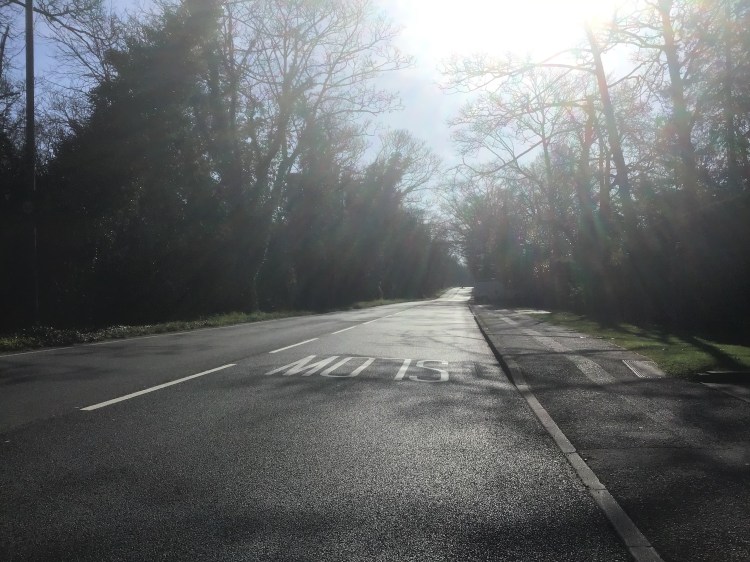 The deserted old main road to London