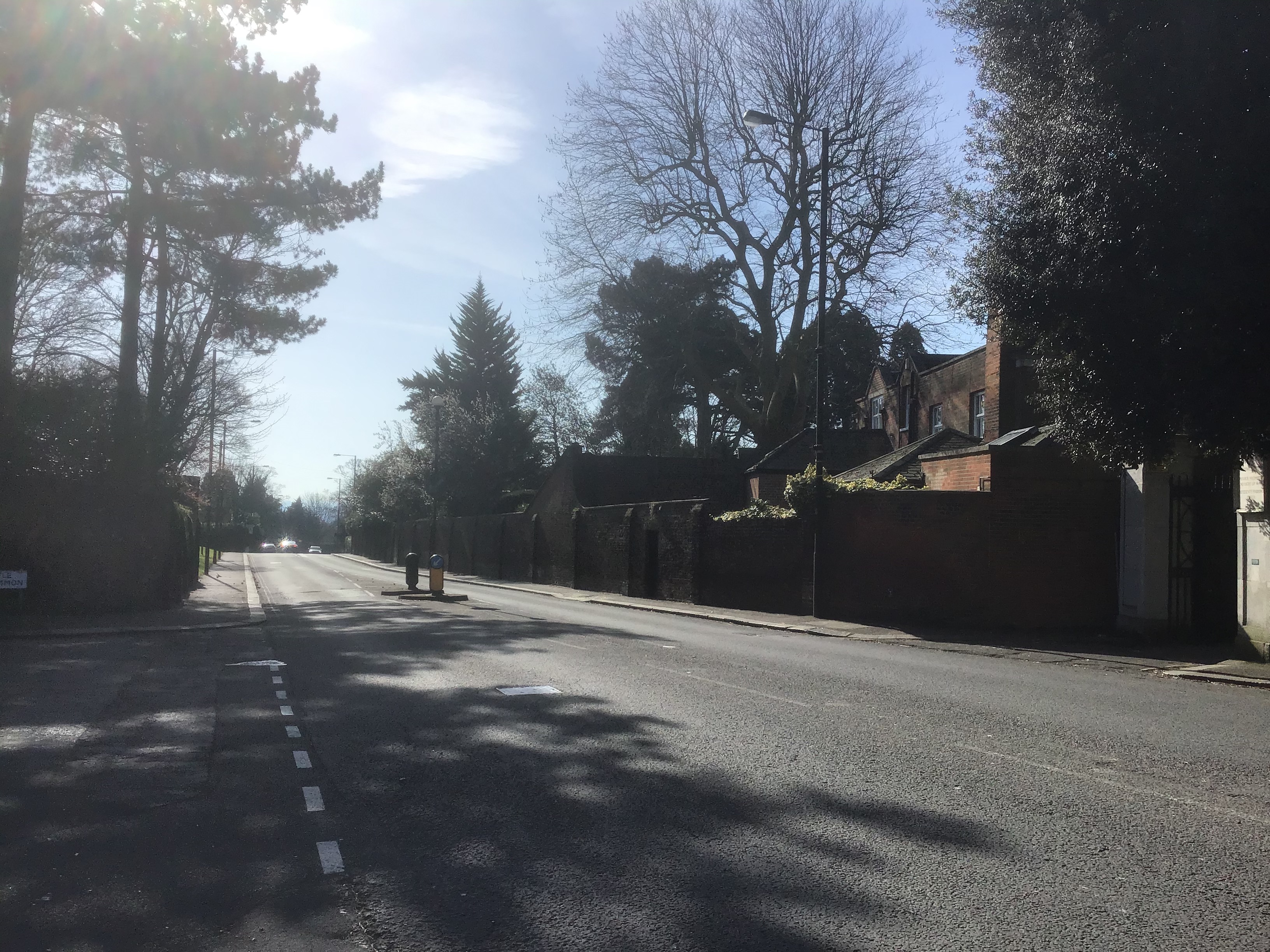 Miles into the distance is Central London but on the right side of the road , we're looking towards where Charles Fortnum lived.