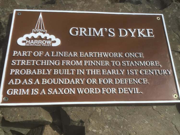 Grims Dyke Sign