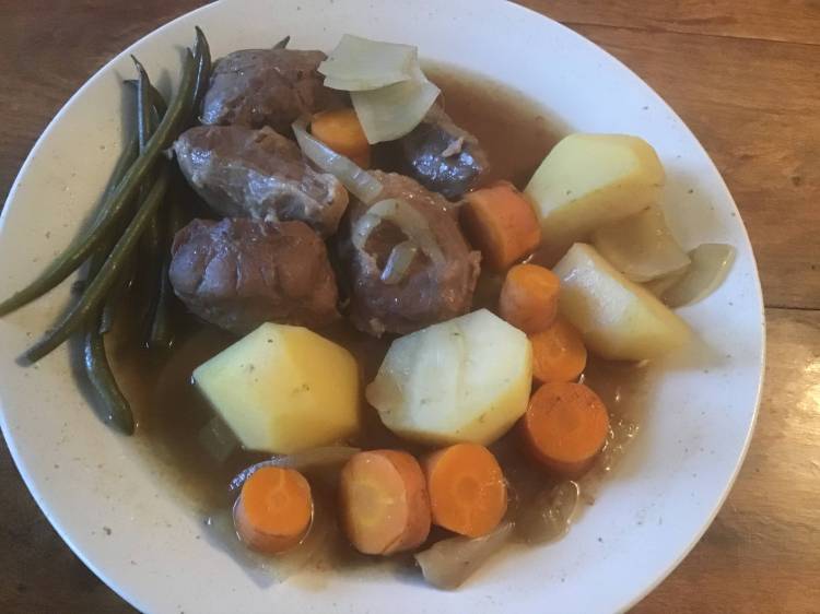 Slow cooked Pork cheeks