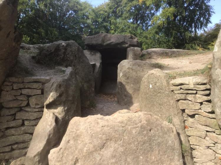 Looking into the tomb