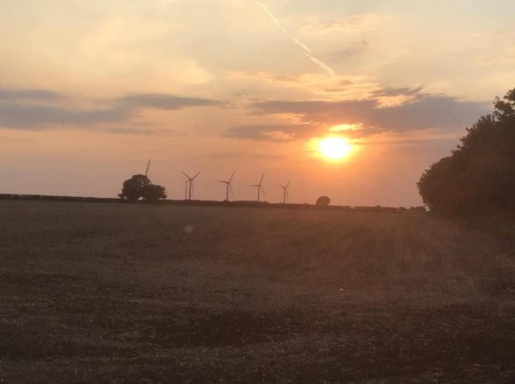 Watching the sun go down