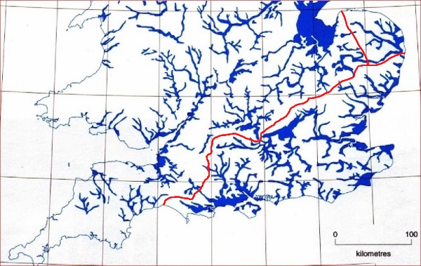 The Ridgeway amongst flood plains