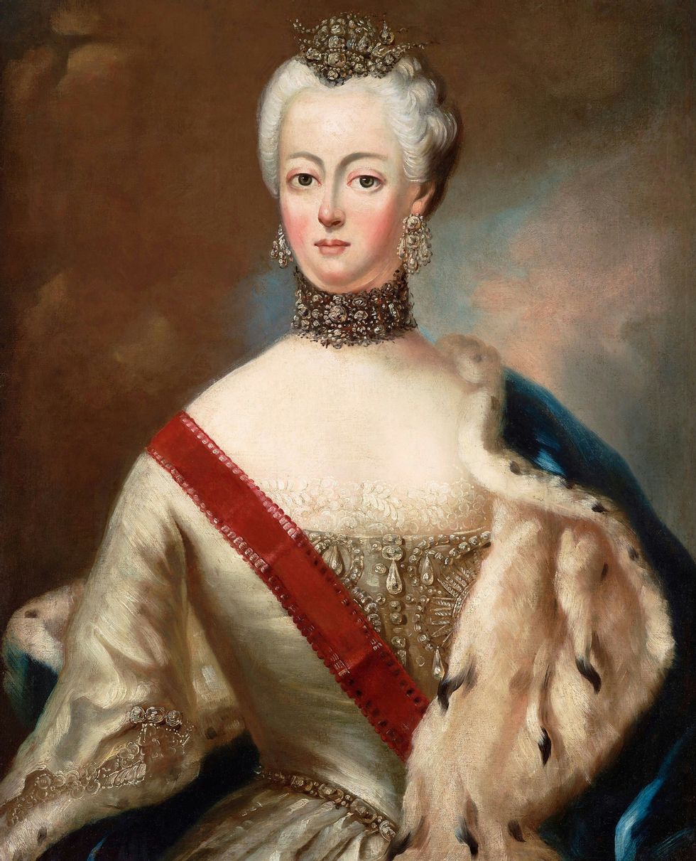 Catherine The Great of Russia shown in her 50's